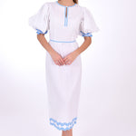 Fanm Mon Dress L / White Nehir Marassa