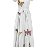 Fanm Mon Dress XXS / White Papiyon Dress