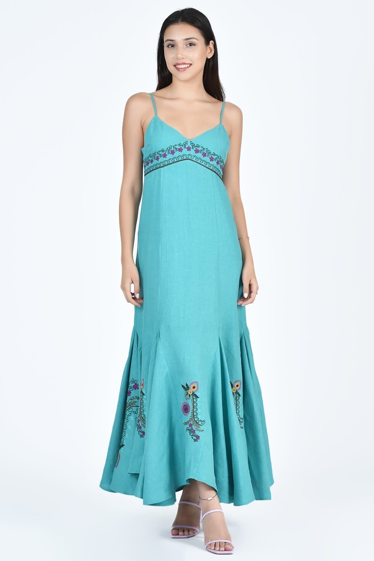 Fanm Mon Dress XXS / Teal Princess Dress