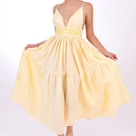 Fanm Mon Dress XXS / Light Yellow Ruzgar Marassa