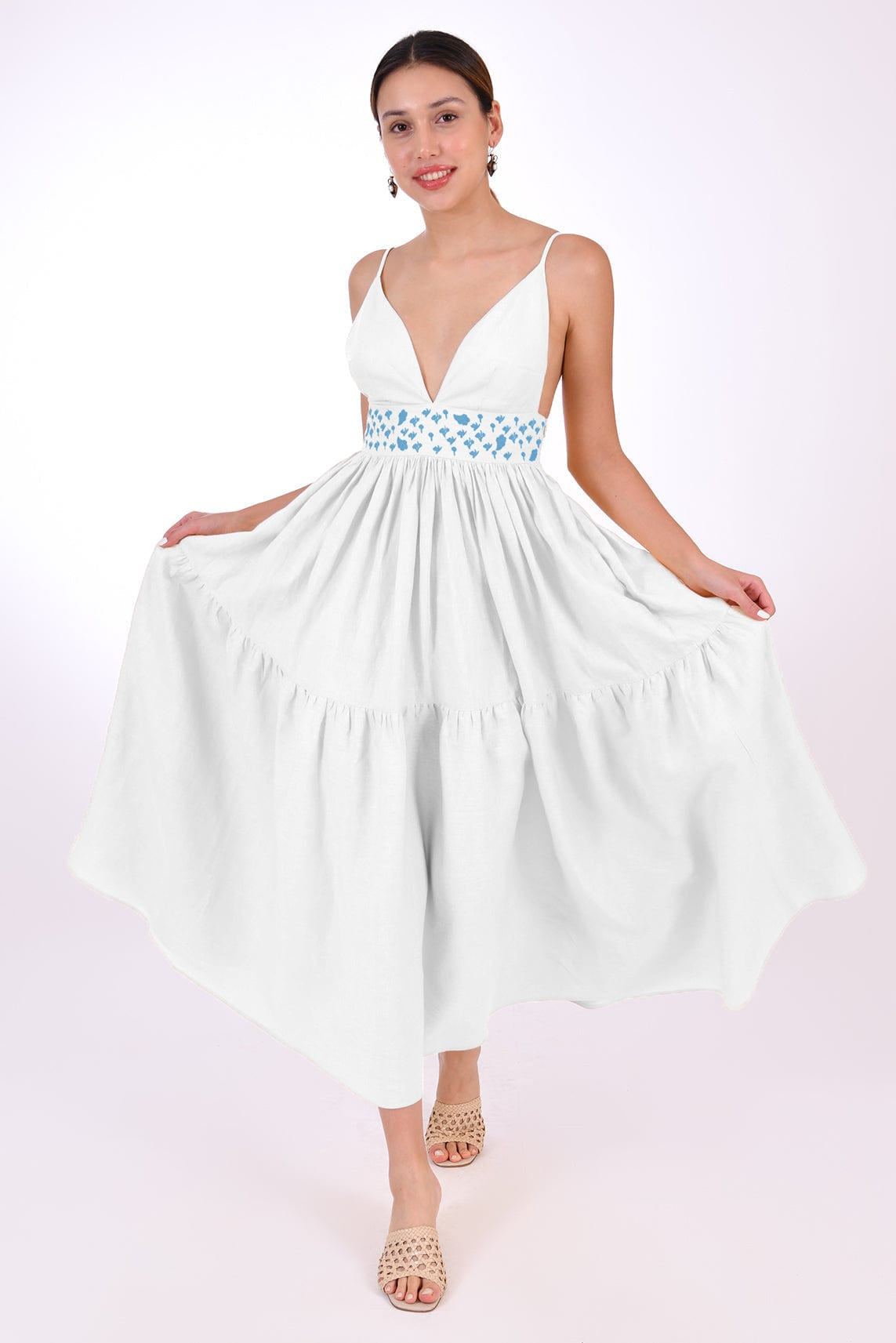 Fanm Mon Dress XXS / White Ruzgar Marassa