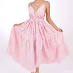 Fanm Mon Dress XXS / Light Pink Ruzgar Marassa