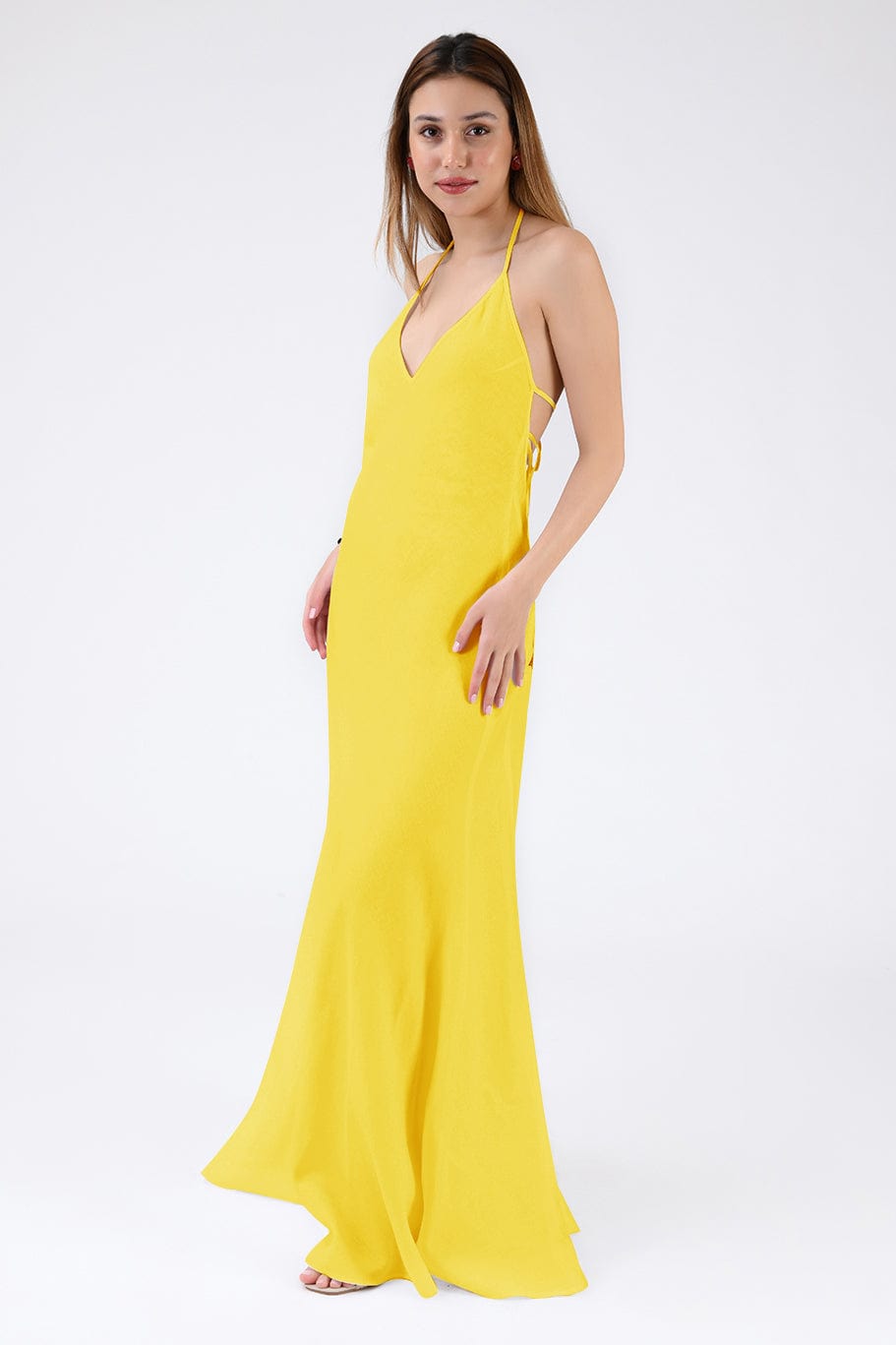 Fanm Mon Dress L / Bright Yellow Saff