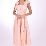 Fanm Mon Dress L / Peach Sara Midi Marassa