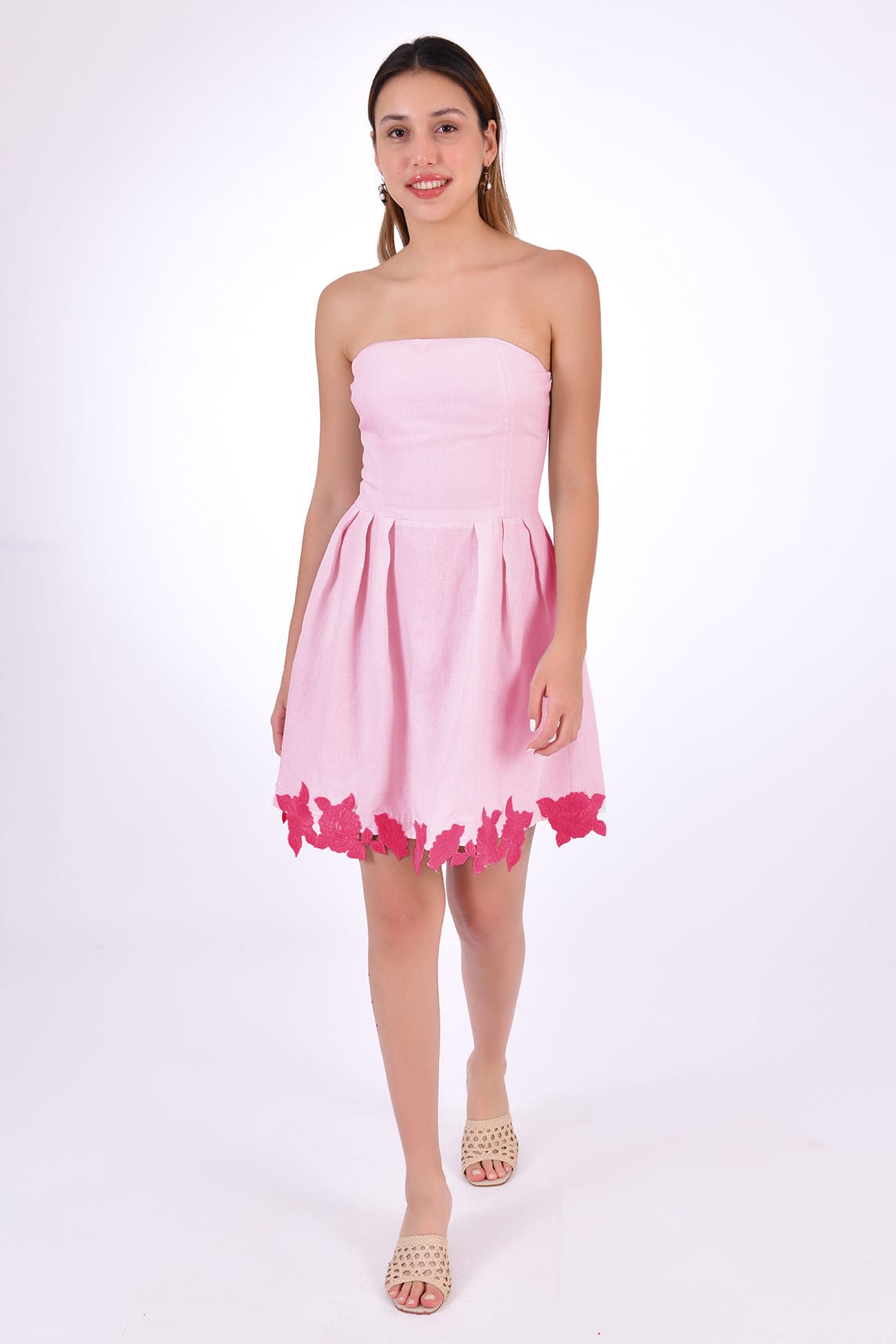 Fanm Mon Dress XXS / Light Pink Sina Marassa