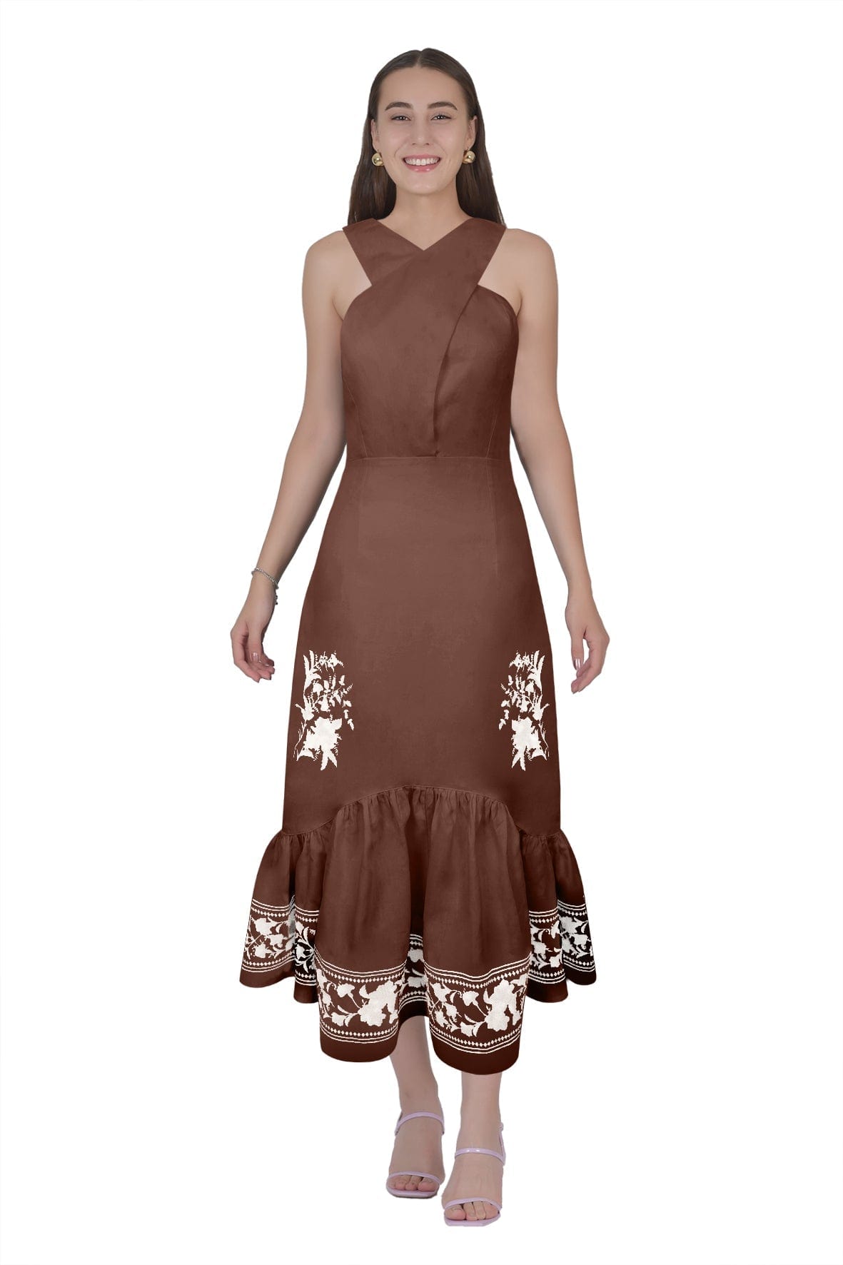 Fanm Mon Dresses XXS / Brown Jane Dress