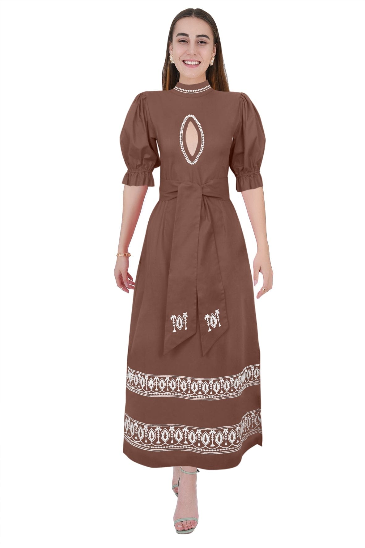 Fanm Mon Dresses XXS / Brown Polly Dress