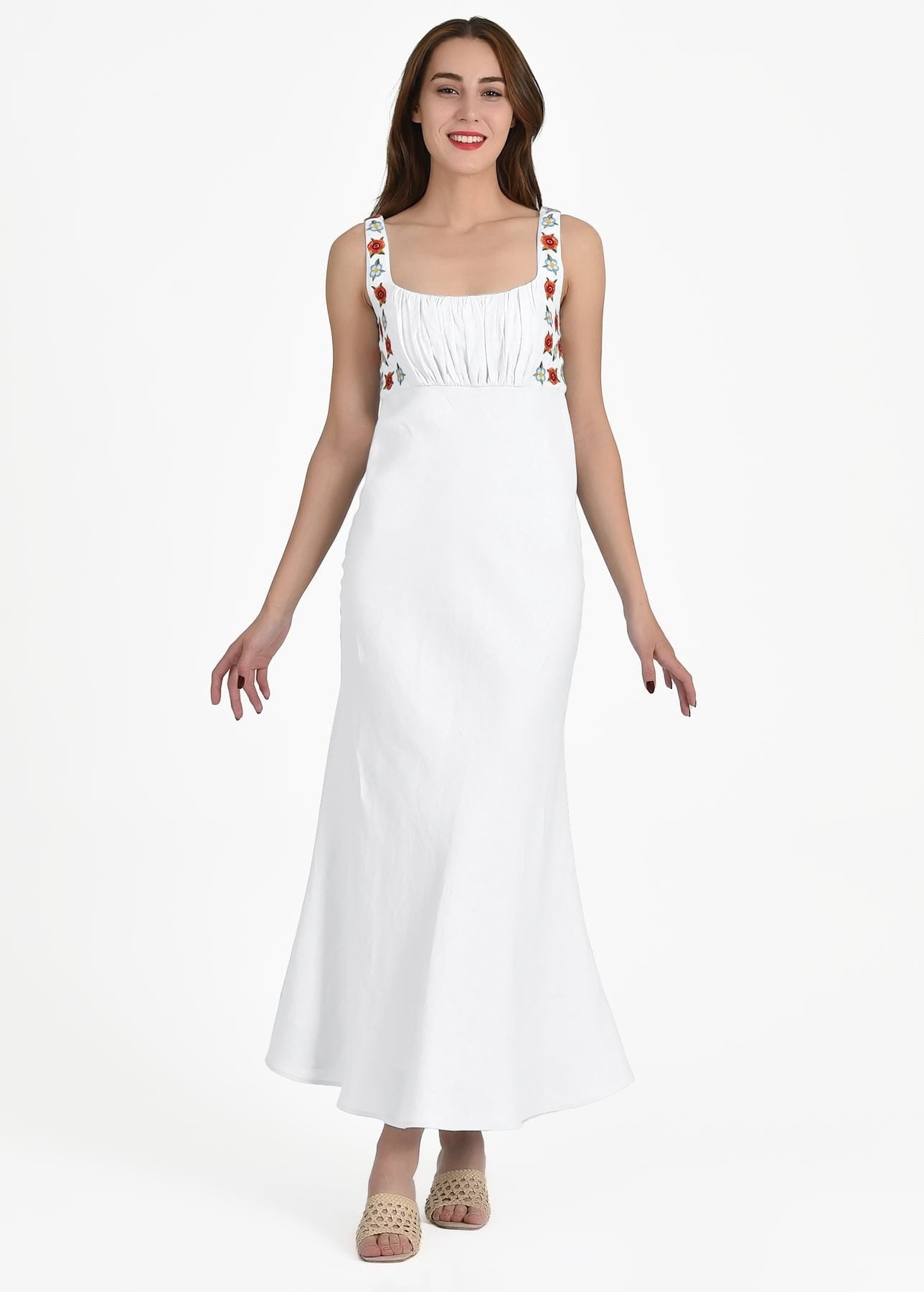 Fanm Mon Midi Dress XXS / White LULU DRESS