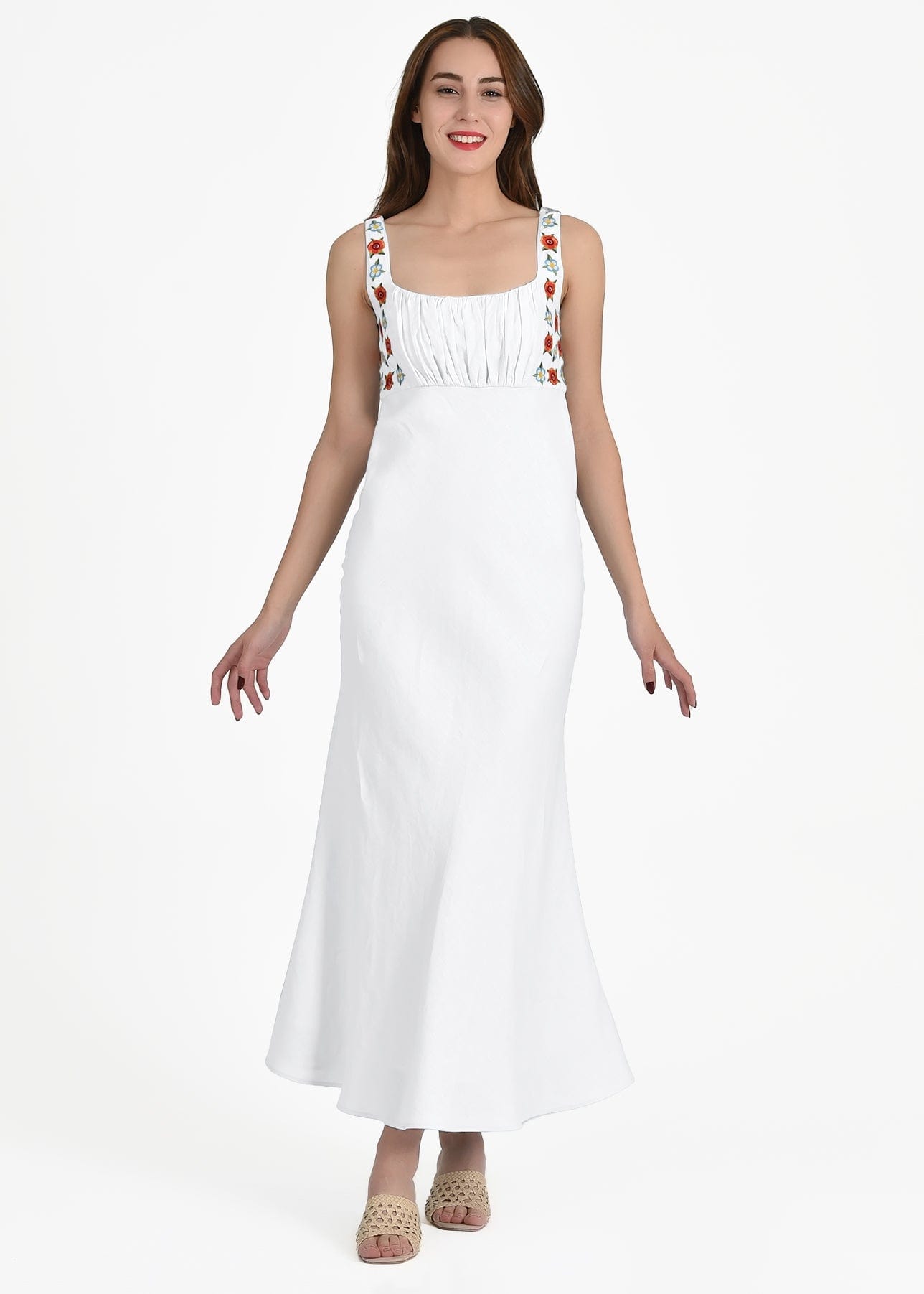 Fanm Mon Midi Dress XXS / White LULU DRESS