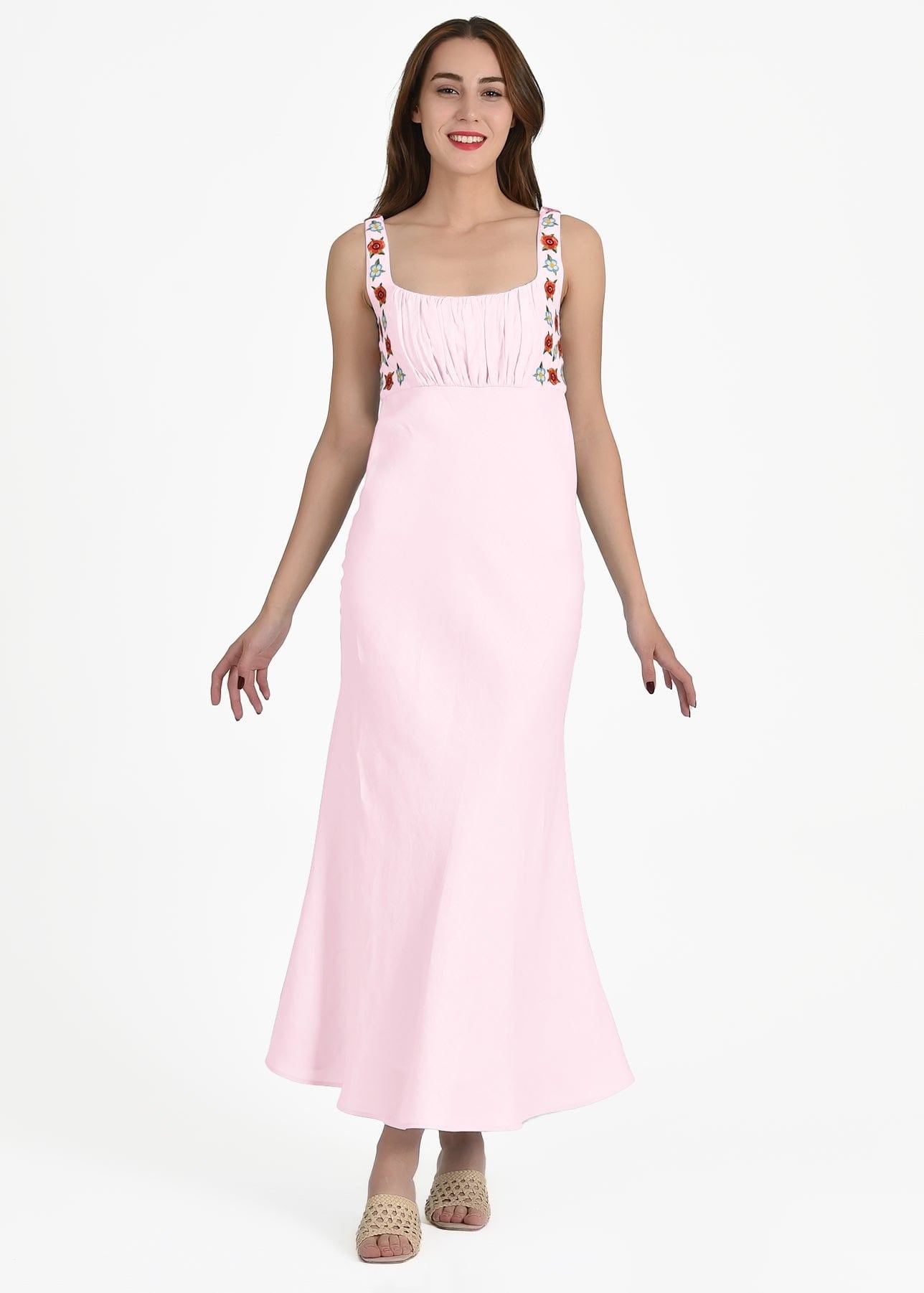 Fanm Mon Midi Dress XXS / Light Pink LULU DRESS