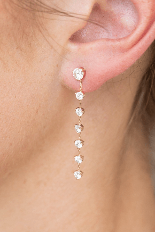 Diamond Drop Earrings