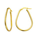 Henri Noël Earrings Yellow Gold Fitzrovia Hoops