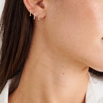 Henri Noël Earrings Mini Diamond Hoops