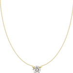 Henri Noël Necklace Yellow Gold Adjustable Diamond Necklace