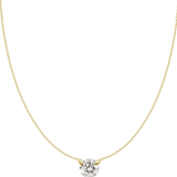 Henri Noël Necklace Yellow Gold Adjustable Diamond Necklace