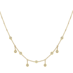 Henri Noël Necklace Alternating Diamond Drop