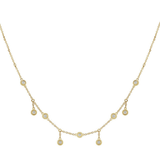 Henri Noël Necklace Alternating Diamond Drop