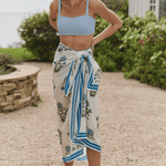 Hermoza Cover Up Party On Prairie / One size Long Pareo Cover-up in Party On Prairie