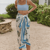 Hermoza Cover Up Party On Prairie / One size Long Pareo Cover-up in Party On Prairie