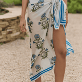 Hermoza Cover Up Party On Prairie / One size Long Pareo Cover-up in Party On Prairie