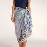 Hermoza Cover Up Santorini Dots Pareo Wrap in Santorini Dots