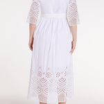 Hermoza Dress Francesca Dress in White Eyelet
