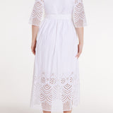 Hermoza Dress Francesca Dress in White Eyelet