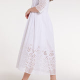Hermoza Dress White / XS Francesca Dress in White Eyelet