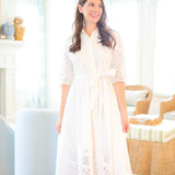 Hermoza Dress Francesca Dress in White Eyelet