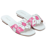 House of Zalo Footwear Flora Slide White