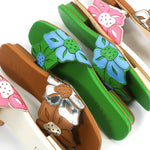 House of Zalo Footwear Flora Slide White