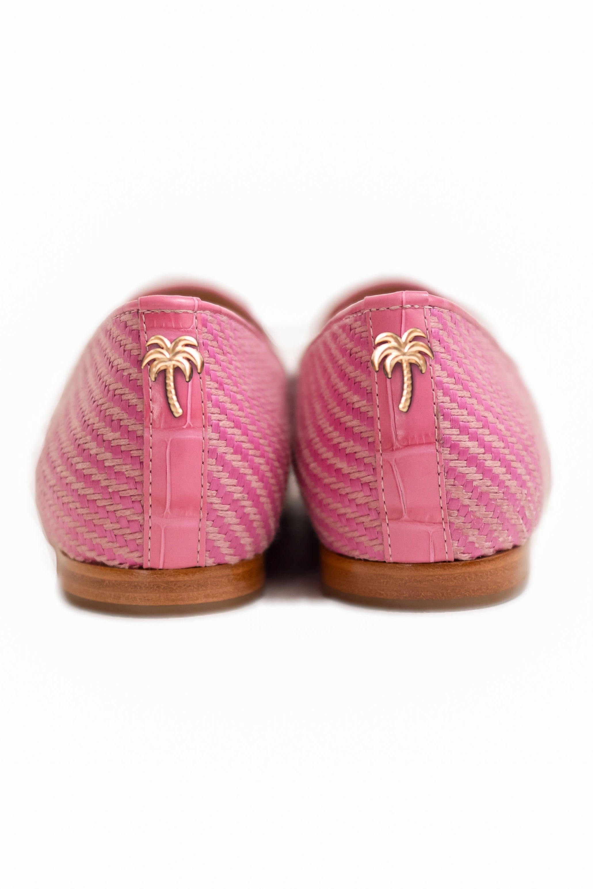 House of Zalo Footwear Fuchsia Raffia Slipper