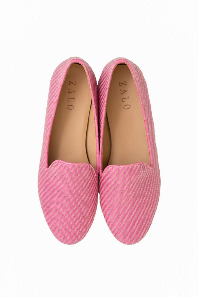 House of Zalo Footwear Fuchsia Raffia Slipper