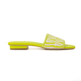 House of Zalo Footwear Playa Slide Lemon