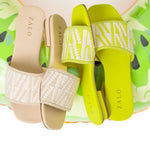 House of Zalo Footwear Playa Slide Lemon