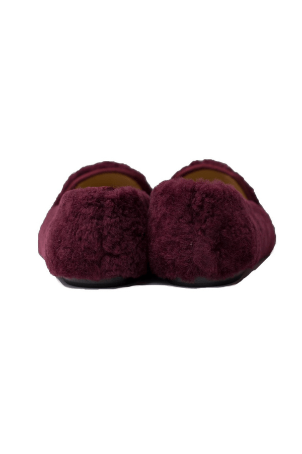 House of Zalo Footwear Shearling Slipper Merlot