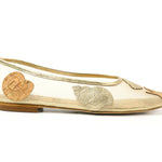 House of Zalo Footwear Sylvie Shell Ballet Gold