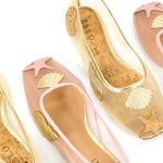 House of Zalo Footwear Sylvie Shell Ballet Rose