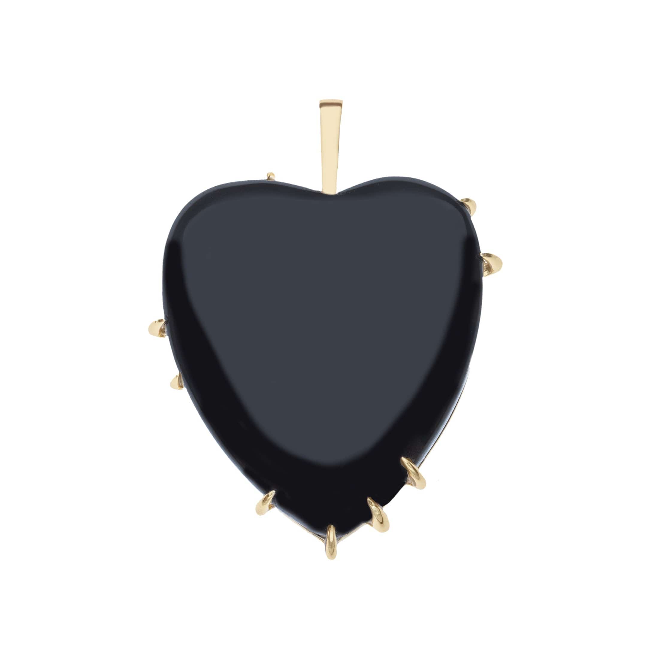 Jane Win Jane Win Necklace Love Carry Your Heart Pendant in Black Onyx