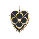 Jane Win Jane Win Necklace Love Carry Your Heart Pendant in Black Onyx