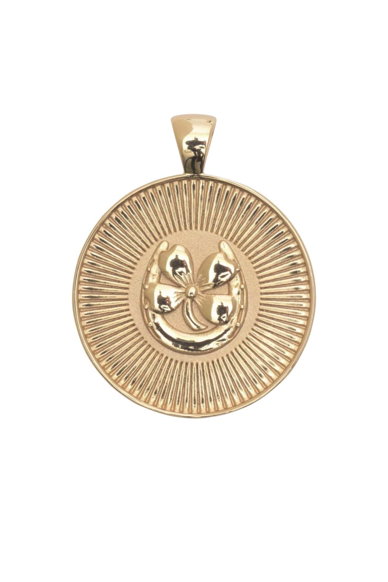 Jane Win Jane Win Necklace Lucky JW Original Pendant Coin