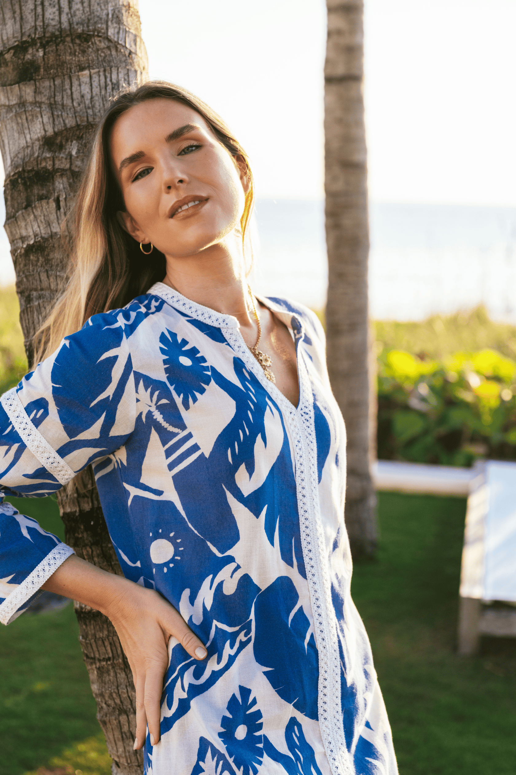 Kahora Palm Beach Bardot Dress | Lulea