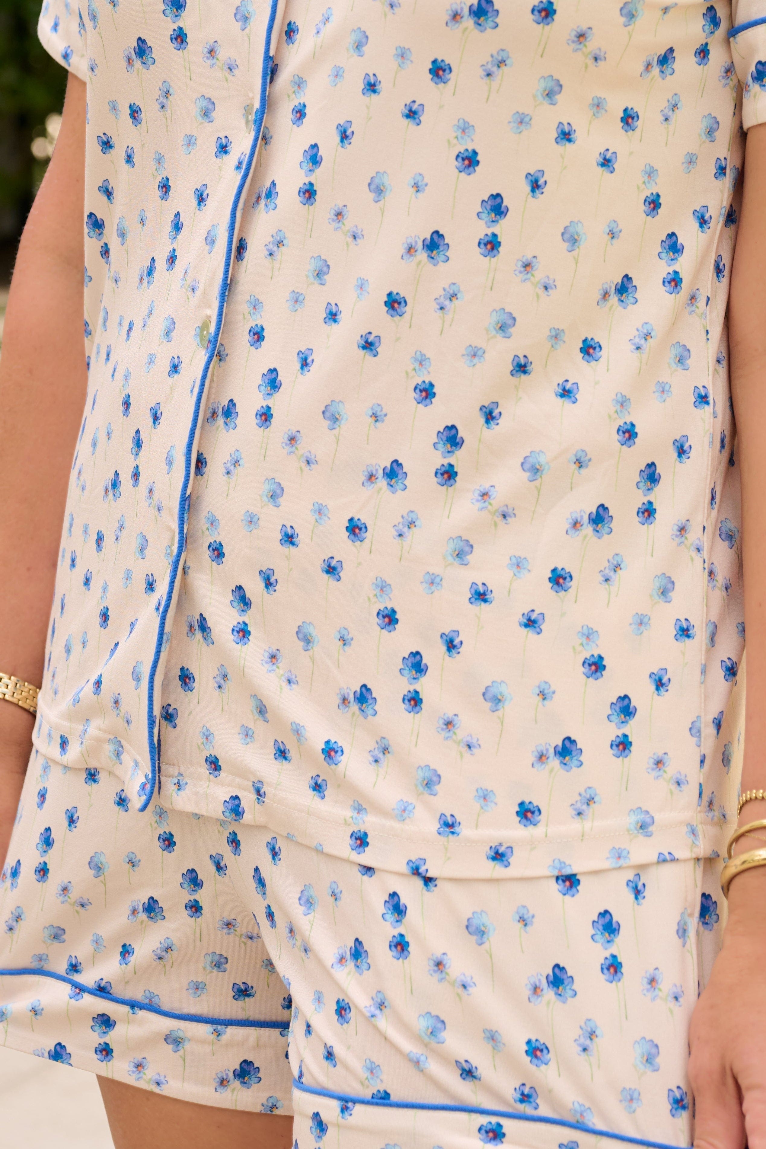 kahorapalmbeachpjs ELSIE SHORTIE PAJAMAS | BLUEBELL