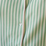 kahorapalmbeachpjs ELSIE SHORTIE PAJAMAS | GREEN & WHITE STRIPES