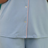 kahorapalmbeachpjs ELSIE SHORTIE PAJAMAS | PERIWINKLE