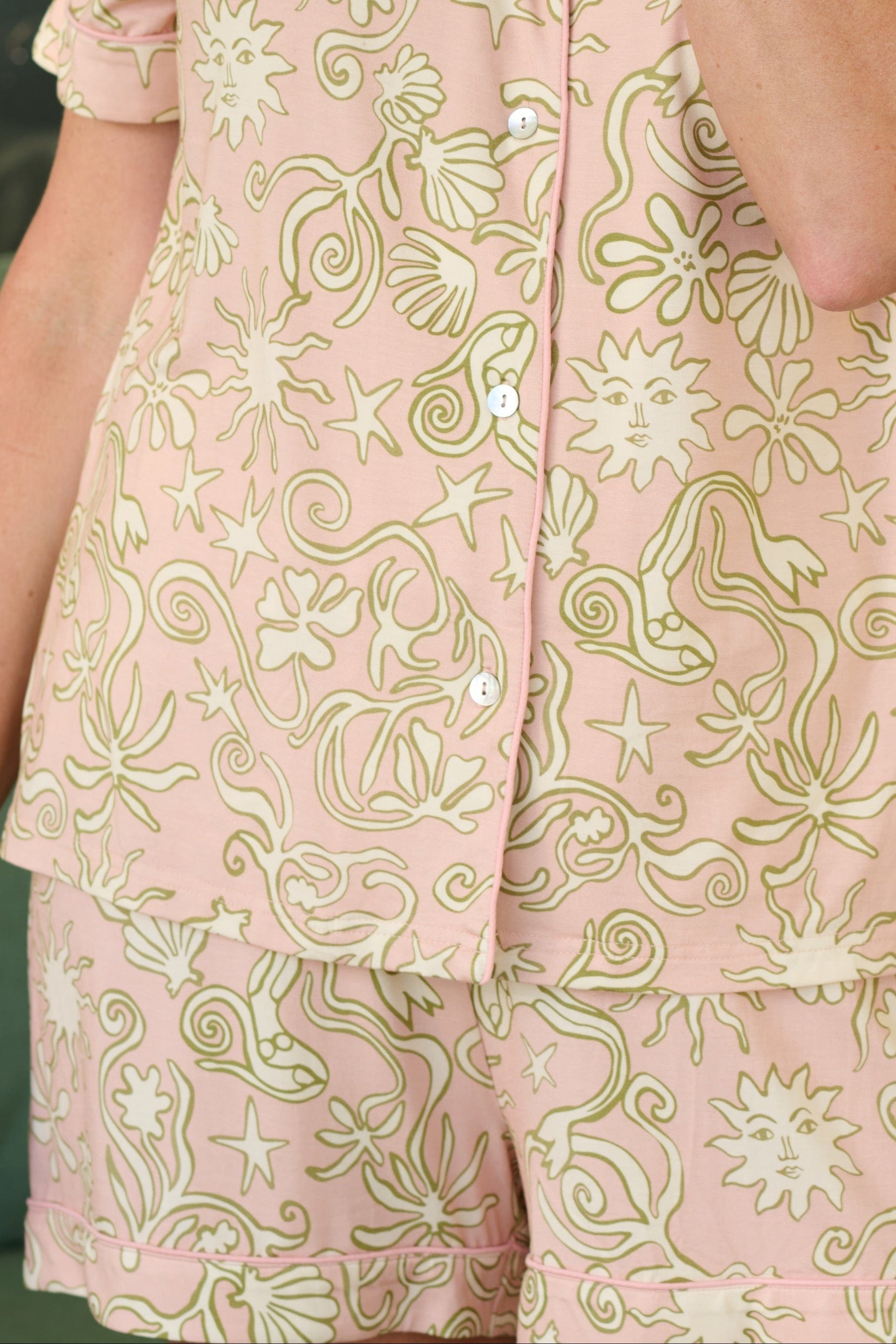 kahorapalmbeachpjs ELSIE SHORTIE PAJAMAS | SANIBEL SUNBURST