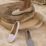 Le Mogador Footwear Eva | Linen White - Pink