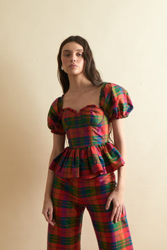 Louise New York Charlotte Bustier Top in Island Holiday