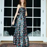 Louise New York Dress Pre-Order - Sabrina Gown in Noir Floral