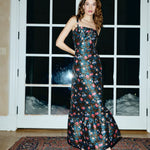 Louise New York Dress Pre-Order - Sabrina Gown in Noir Floral